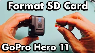 GoPro Hero 11 Black: Format SD Card