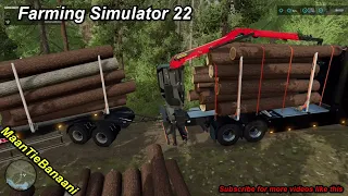 Farming simulator 22 | Scania S730 V8 timber truck