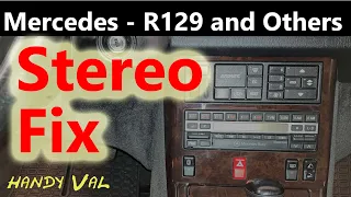 Mercedes Benz Original Becker Stereo Radio Fix on R129 and Others