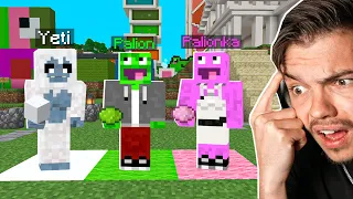 MINECRAFT, ale MOŻEMY DOTYKAĆ TYLKO JEDEN KOLOR na PALIONOWIE!