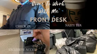 Vlog: Come To Work With Me | Front Desk Agent *Realistic Day During A 7AM Shift