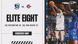 San Diego State vs. Creighton - Elite Eight NCAA tournament extended highlights