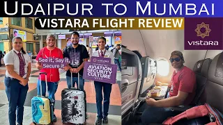 My Best Flight Experience Yet: Vistara's Airbus A320  From Udaipur To Mumbai | FREE WINDOW + FOOD |