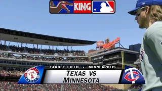 SpinoKing Saturday Baseball: Texas Vs. Minnesota | MLB the Show 24 Simulation.