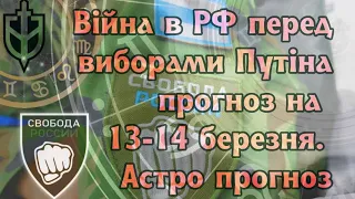 Війна перед виборами Путіна.Березень 2024. Астро прогноз.