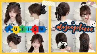 Super Cute Clutcher Hairstyle Tutorial🎀Korean Style For Cute Girl