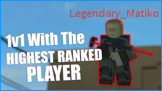 1v1 With The HIGHEST RANKED Player in Phantom Forces (Roblox)