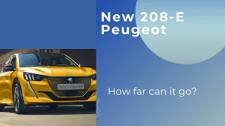 Peugeot e208 GT   Electric Car  can it go 350 km/h range? GERMAN