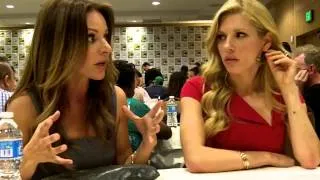 Jessalyn Gilsig and Katheryn Winnick @ 2013 Comic-Con Vikings Press Room