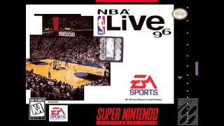 NBA Live 96 (Super Nintendo) - Los Angeles Lakers at Chicago Bulls