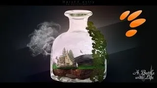 Speed art -  A Bottle with Life ( #Photoshop CS6 ) CreativeStation