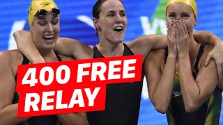 Australian WORLD RECORD Women's 4x100 Freestyle Relay