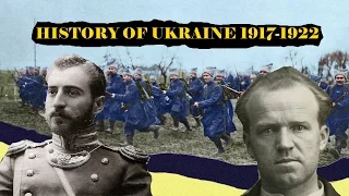 History of Ukraine 1917-1922 in 3 minutes (History UPR/UNR)