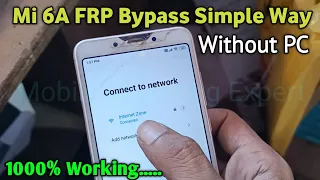 Mi 6a frp bypass without PC | Mi 6a Hard reset frp unlock | mi 6a frp remove only mobile | mi 6a frp