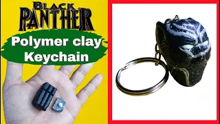 Creating BLACK PANTHER Keychain in Polymer Clay