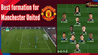 PES2021 Best formation for Man UTD with full gameplay vs Man City