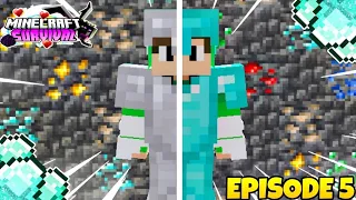 Making Full Diamond Armor🤩 | MINECRAFT PE🔥 Survival Series Ep 5 in Hindi 1.20 | #minecraftpe