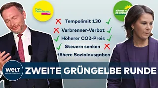 GRÜNGELBE SONDIERUNG: Grüne und FDP ringen um Gemeinsamkeiten