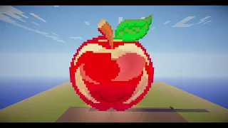 How to draw apple & minecraft