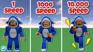 Every second i gain 1+ speed!? 🫢 | Roblox (Funny Moments)