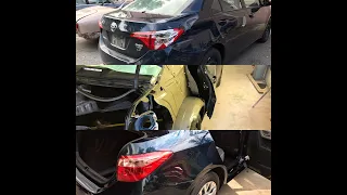 2017 Toyota Quarter Panel Cut Out and Replace