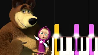 Song of Past and Future - Masha and the Bear (PIANO TUTORIAL)