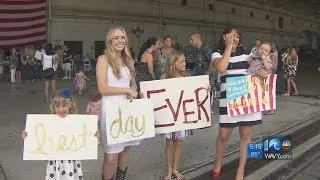 Three fighter squadrons return home from 8-month deployment