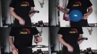 ACDC Rock or Bust live cover on Tchibo Toy Guitar Köln 2015