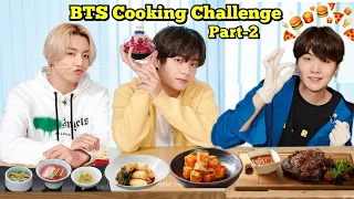 BTS Cooking challenge 🍳Part-2 // BTS Real Hindi Dubbing // run ep.142