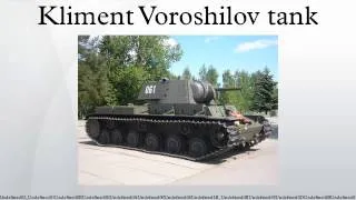 Kliment Voroshilov tank