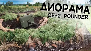 Диорама QF-2 Pounder в масштабе  1/72 | Бронетехника