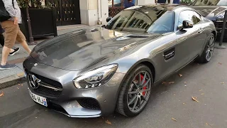 silver Mercedes AMG GT S C190 v8 biturbo 510 ch in Paris France