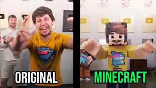MrBeast Meme Original vs Minecraft