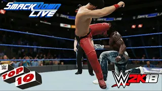 Top 10 SmackDown LIVE moments- WWE Top 10, August 7, 2018 WWE 2K18 || Gaming Craze!