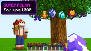 QUEBRAR FOLHAS DROPA ITENS OPS NO MINECRAFT