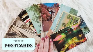 ASMR Vintage Postcard Collection Show & Tell (Tapping, Counting, Whisper/Soft Spoken)