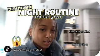 My Realistic School Night Routine 2020 *senior year* | LexiVee03