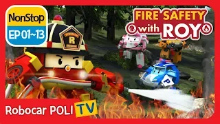 🔥Fire safety with Roy | EP01 - 13 | Robocar POLI | Kids animation