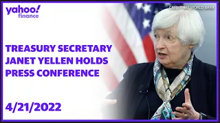 US Secretary of Treasury Janet Yellen holds Press Conference: Credit -  IMF World Bank