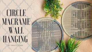 Circle Macrame Wall Hanging Tutorial l Boho Style l HOME DECORATION