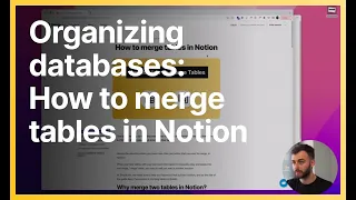 How to merge tables in Notion