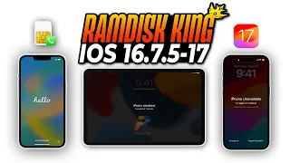 🔥NEW RAMDISK KING👑 2024  UNLOCK iOS 16.7.5 - 17 || NEW PREMIUM TOOL✅