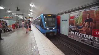 Sweden, Stockholm, subway ride from Odenplan to S:t Eriksplan