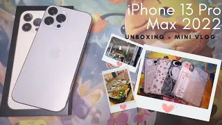 iPhone 13 pro max (Gold) unboxing in 2022 & Mini birthday vlog + cute accessories (with some ASMR)