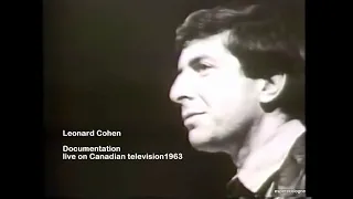 Leonard Cohen Interview   live on Canadian television 1963