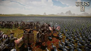 EPIC 3K ROMAN ARMY VS 500K WARRIOR DUCKS | UEBS2