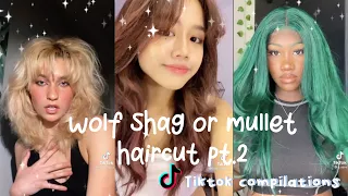 Wolf/Mullet/Shag (whatever you name it) haircut pt.2 | TikTok Compilation |