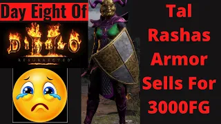 Diablo 2 Resurrected. D2R Online Tal Rasha's Armor Drops On Day 8 And Sells For 3000fg
