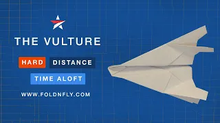 ✈ A jet like plane that flies smoothly - The Vulture - Fold 'N Fly