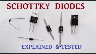 Understanding Schottky diodes (with bench tests)